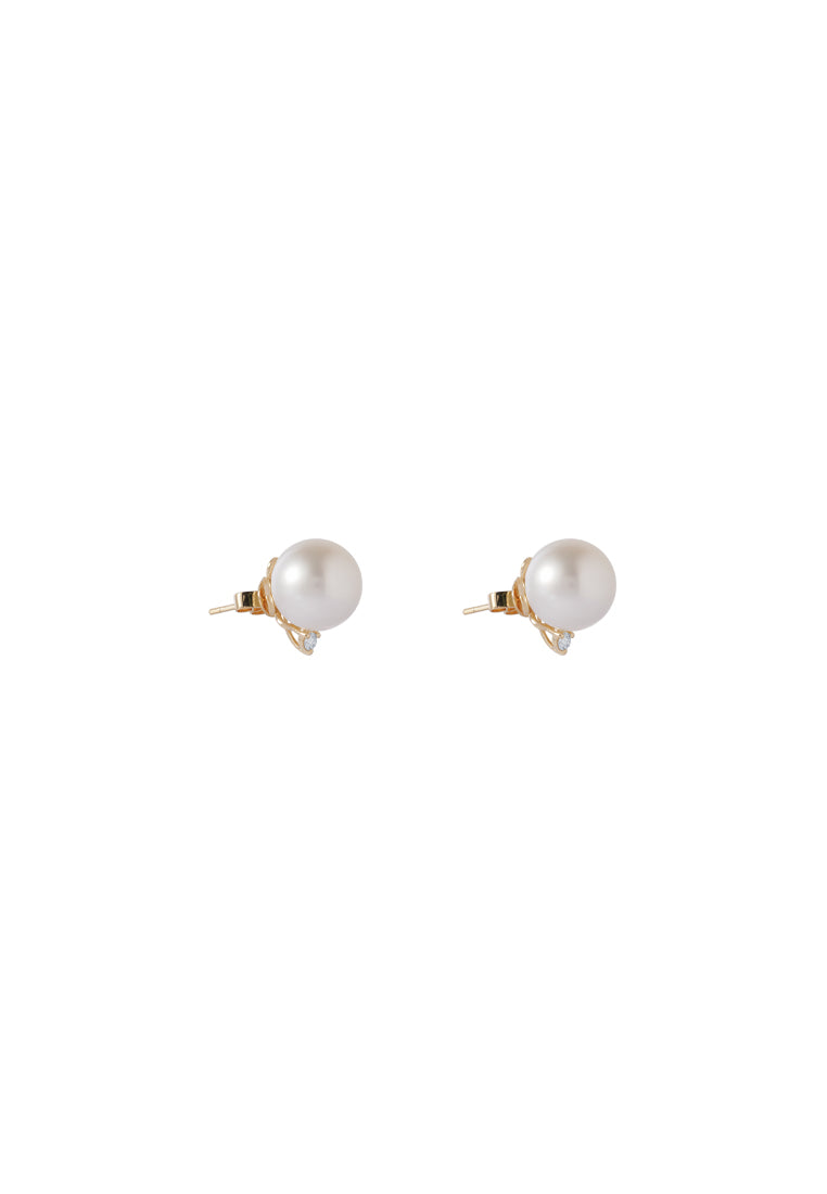 TOMEI South Sea Pearl Earrings, Yellow Gold 750