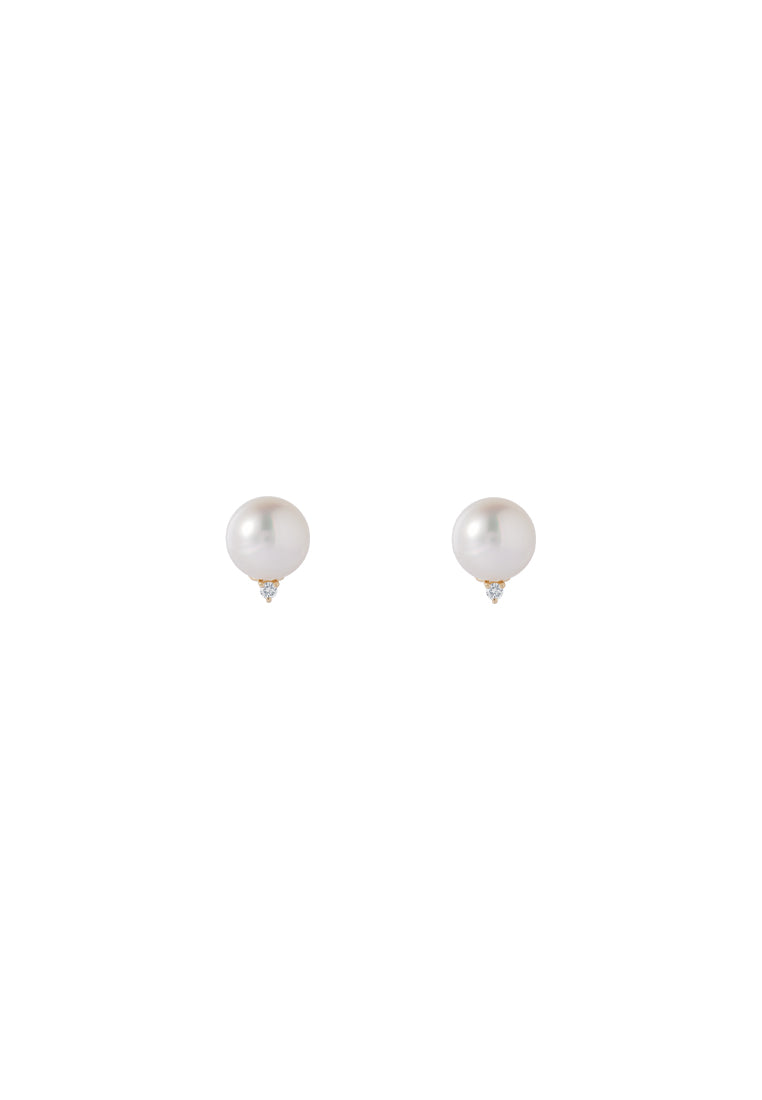 TOMEI South Sea Pearl Earrings, Yellow Gold 750