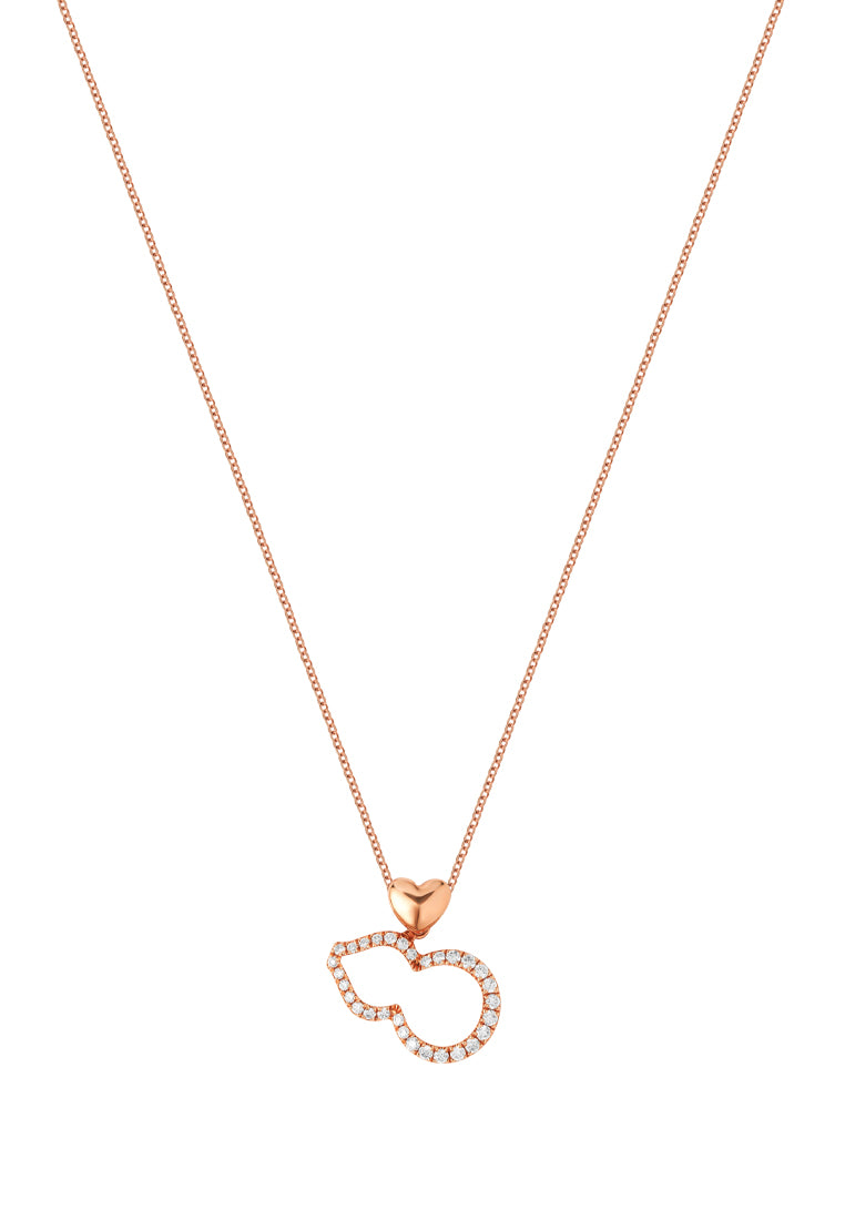 TOMEI Rouge Collection, Lovely Hulu Necklace Rose Gold 750