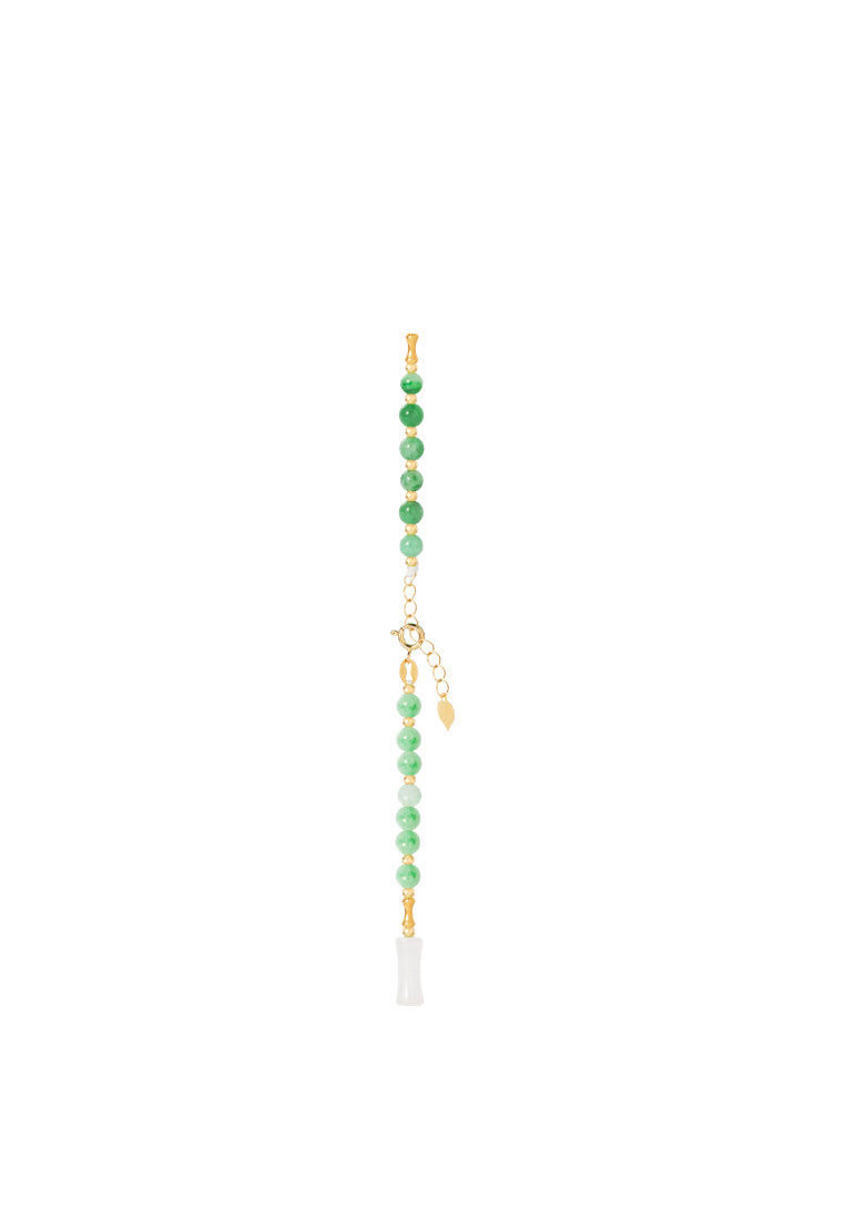 TOMEI Jade & Nephrite Bracelet, Yellow Gold 750
