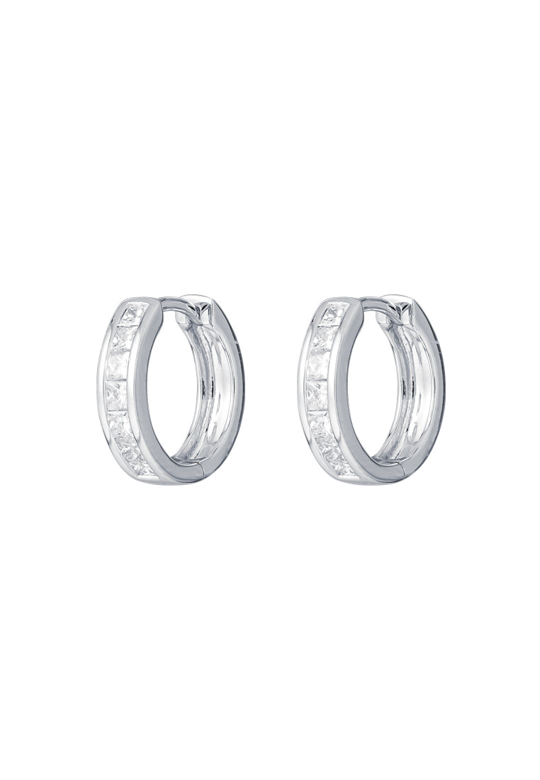 TOMEI Diamond Earrings, White Gold 750
