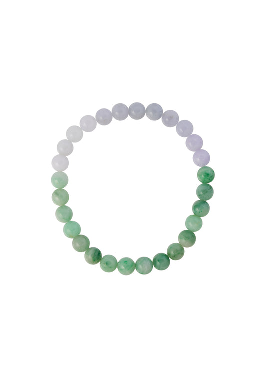 TOMEI 【半山半水】Palace Grace Purple & Green Jade Bracelet