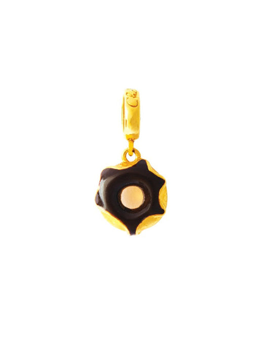 TOMEI [Online Exclusive] Charm of Doughnut with Cocoa Delight, Yellow Gold 916