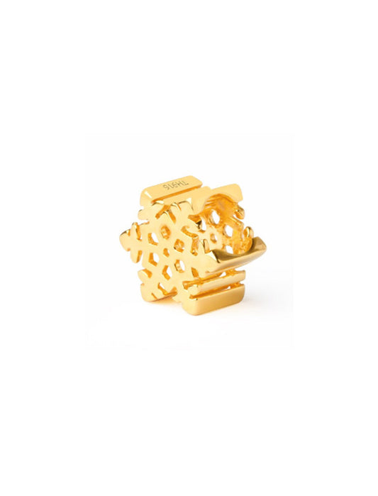 TOMEI [Online Exclusive] Snowflake Charm, Yellow Gold 916