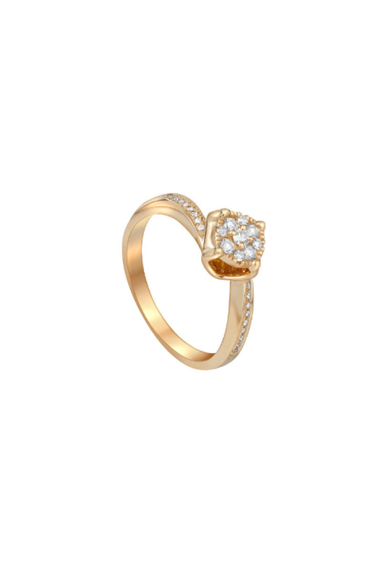 TOMEI Diamond Ring, Yellow Gold 585