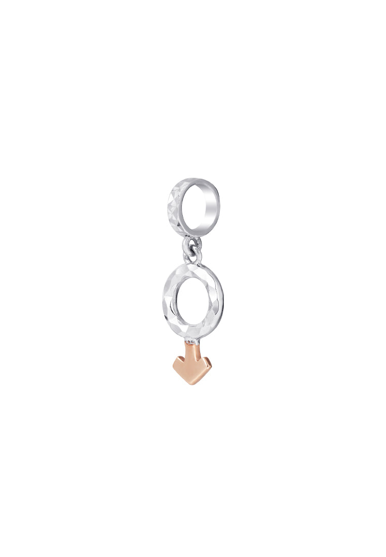 TOMEI Charm of You & Me - Male Symbol | White Gold 585 (14K) (P5725)