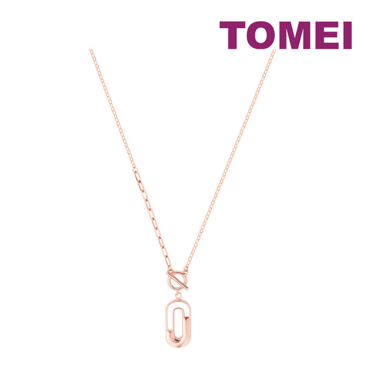 TOMEI Rouge Collection Nacre Necklace, Rose Gold 750