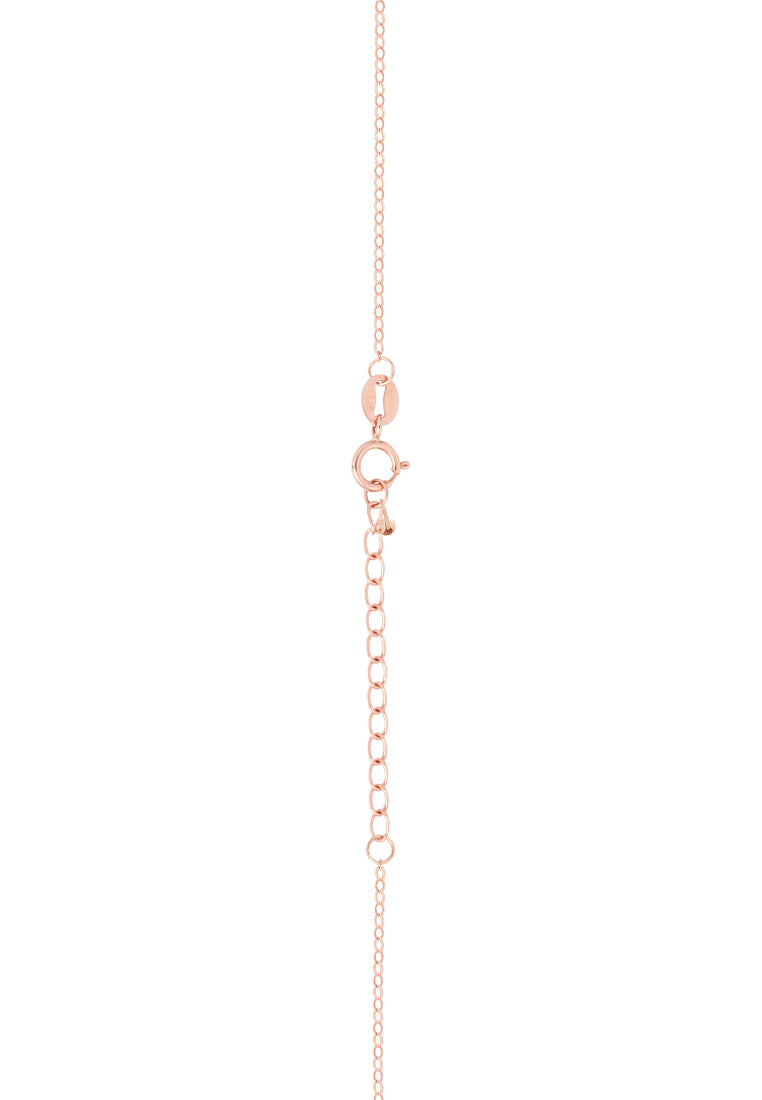 TOMEI Rouge Collection Well-Bring Necklace, Rose Gold 750