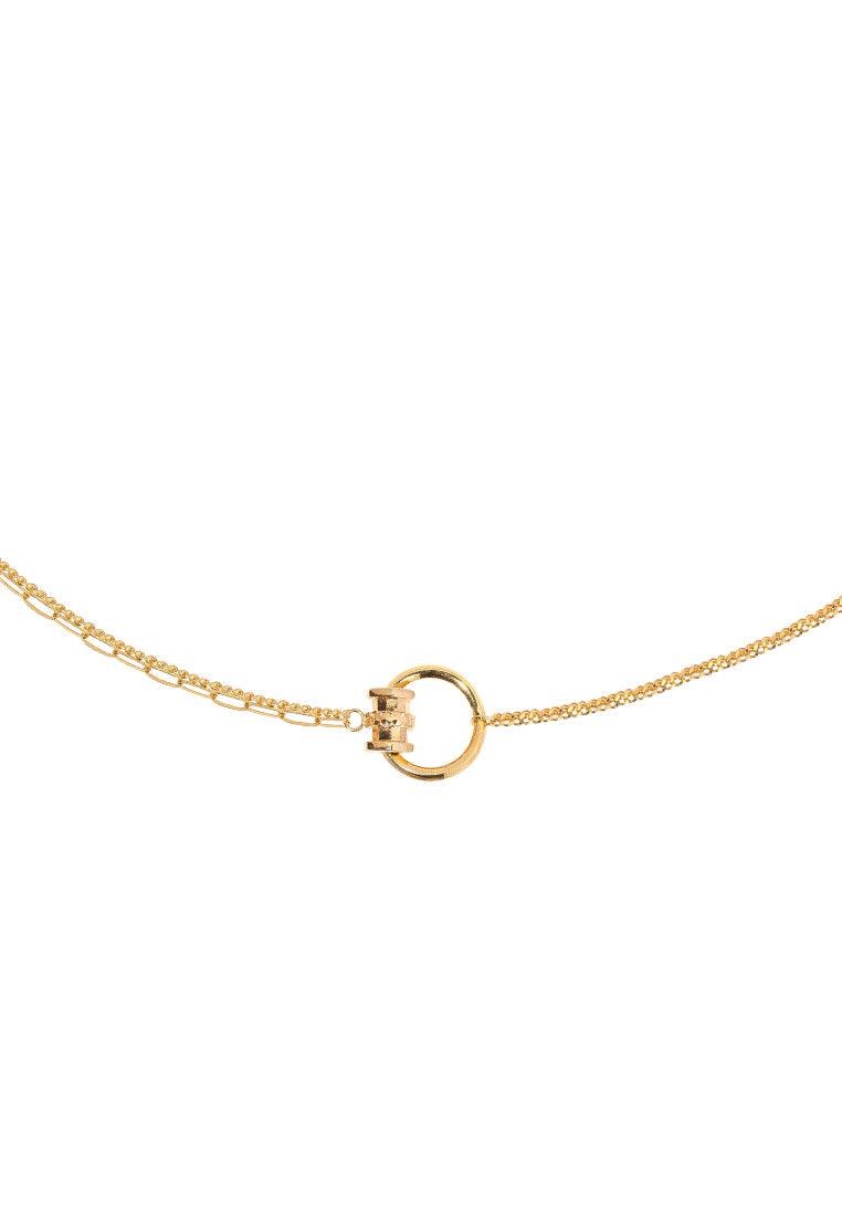 TOMEI Five Blessings Well-Being Bracelet, Yellow Gold 750