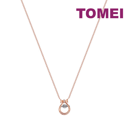 TOMEI Rouge Collection Gift Of Happiness Necklace, Rose Gold 750