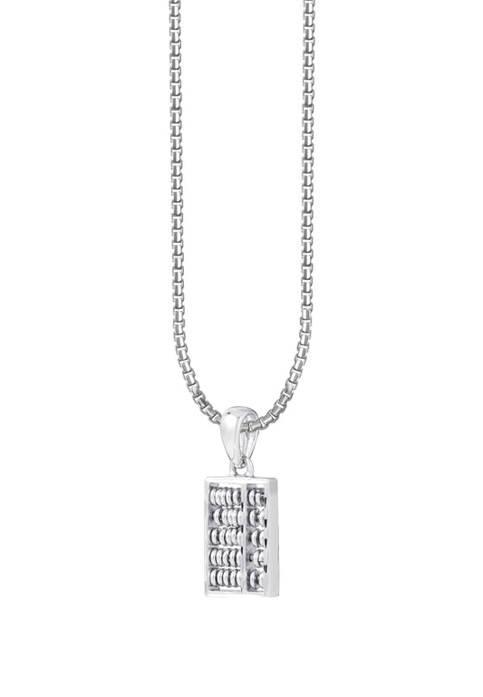 TOMEI Classic Abacus Pendant | White Gold 585 (14K)