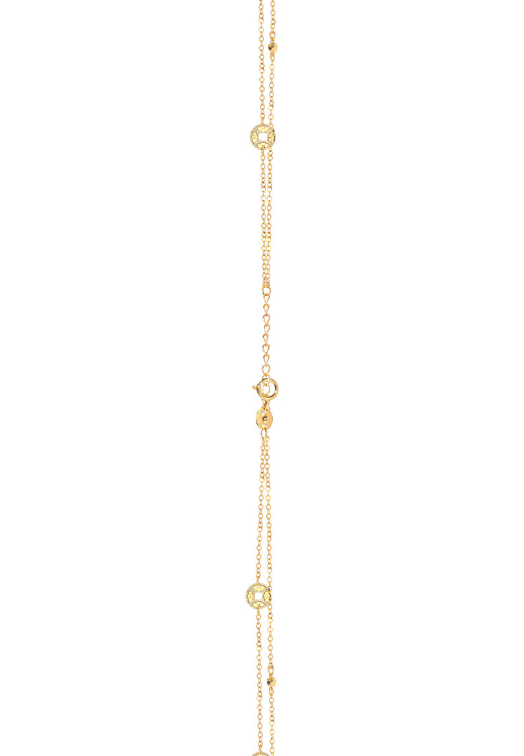 TOMEI Five Blessings Abundance Bracelet, Yellow Gold 750