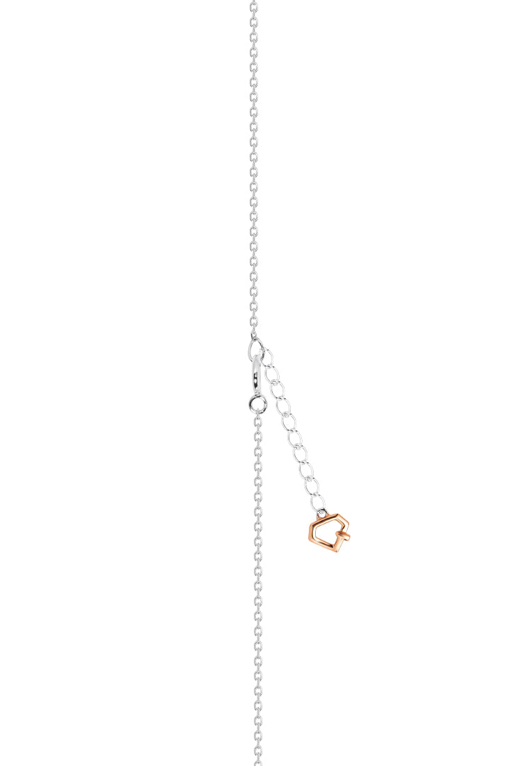 TOMEI Starlight Symphony Diamond Necklace, White+Rose Gold 585