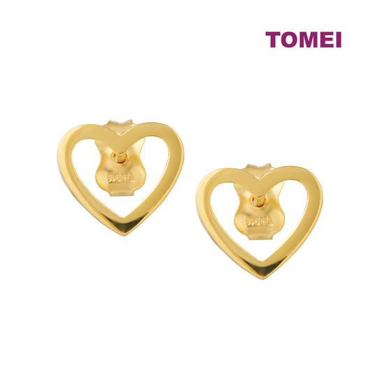 TOMEI Lusso Italia Hollow Earrings, Yellow Gold 916