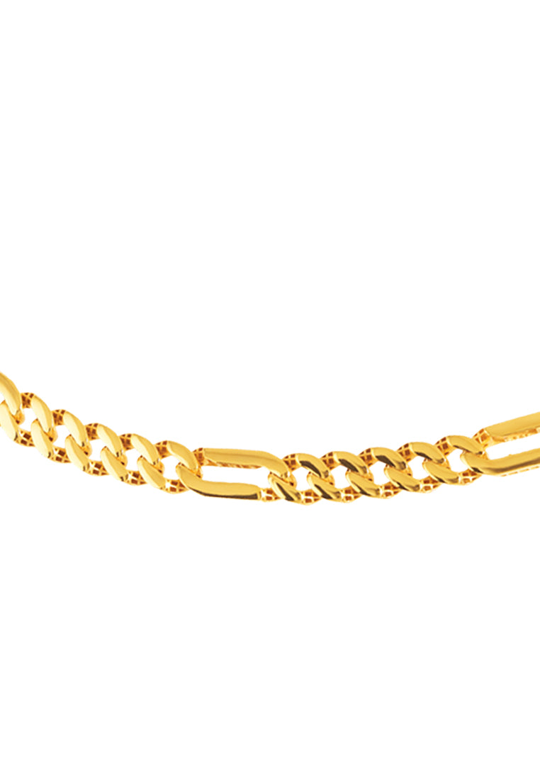 TOMEI Lusso Italia Figaro Chain Bracelet, Yellow Gold 916