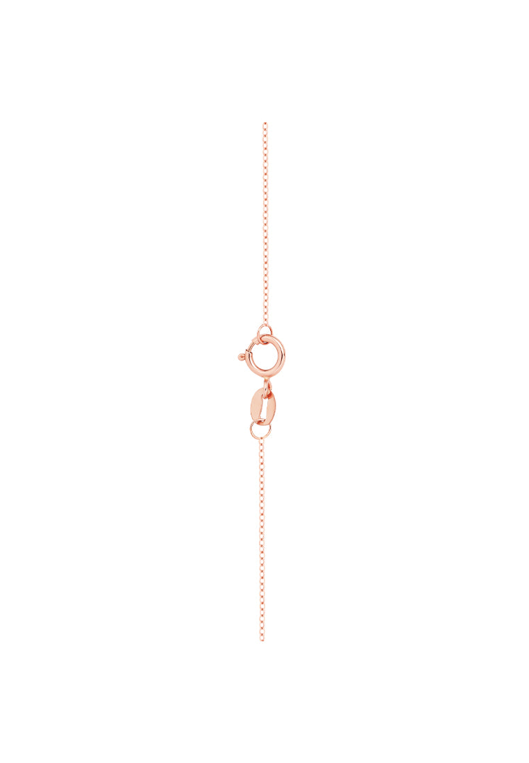 TOMEI Rouge Collection Naughty Bunny Necklace, Rose Gold 750