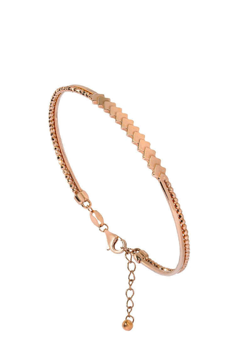 TOMEI Gilded Harmony Bangle, Rose Gold 750