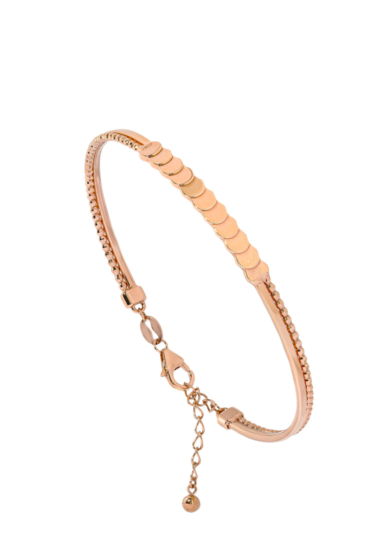TOMEI Gilded Harmony Bangle, Rose Gold 750