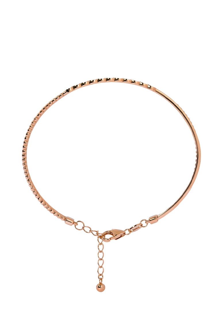 TOMEI Gilded Harmony Bangle, Rose Gold 750