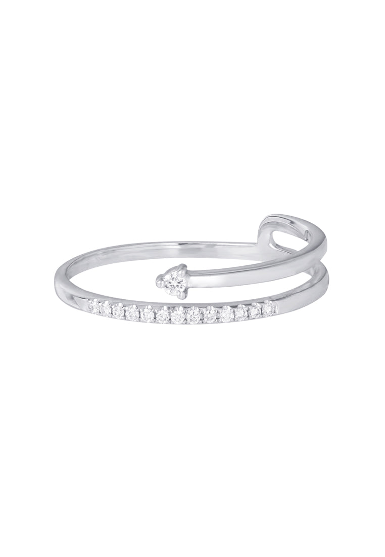 TOMEI [Online Exclusive] Diamond Ring, White Gold 750