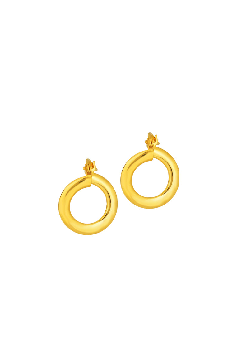 TOMEI Lusso Italia Hoop Earrings, Yellow Gold 916