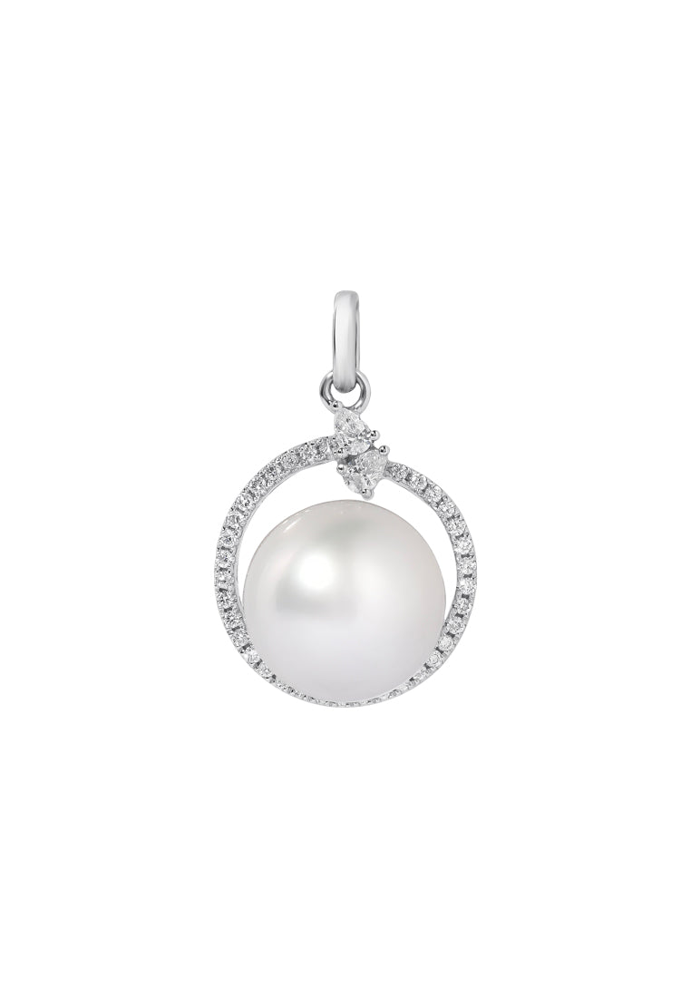 TOMEI South Sea Pearl Pendant, White Gold 750