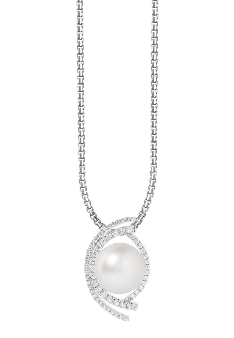 TOMEI South Sea Pearl Pendant, White Gold 750