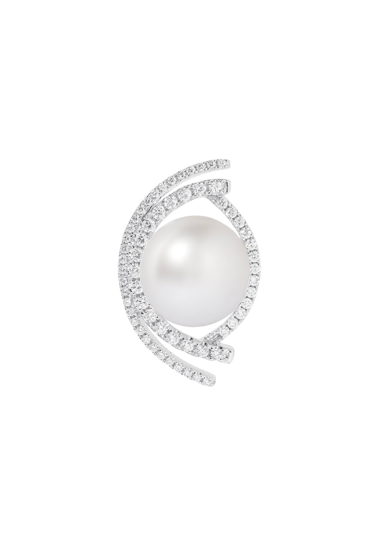TOMEI South Sea Pearl Pendant, White Gold 750