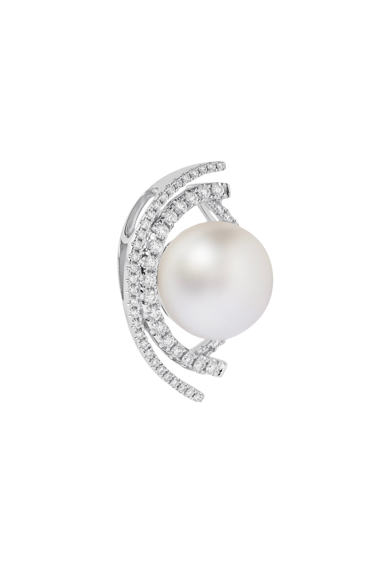 TOMEI South Sea Pearl Pendant, White Gold 750