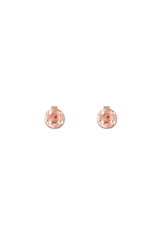 TOMEI Rouge Collection Round Earrings, Rose Gold 750