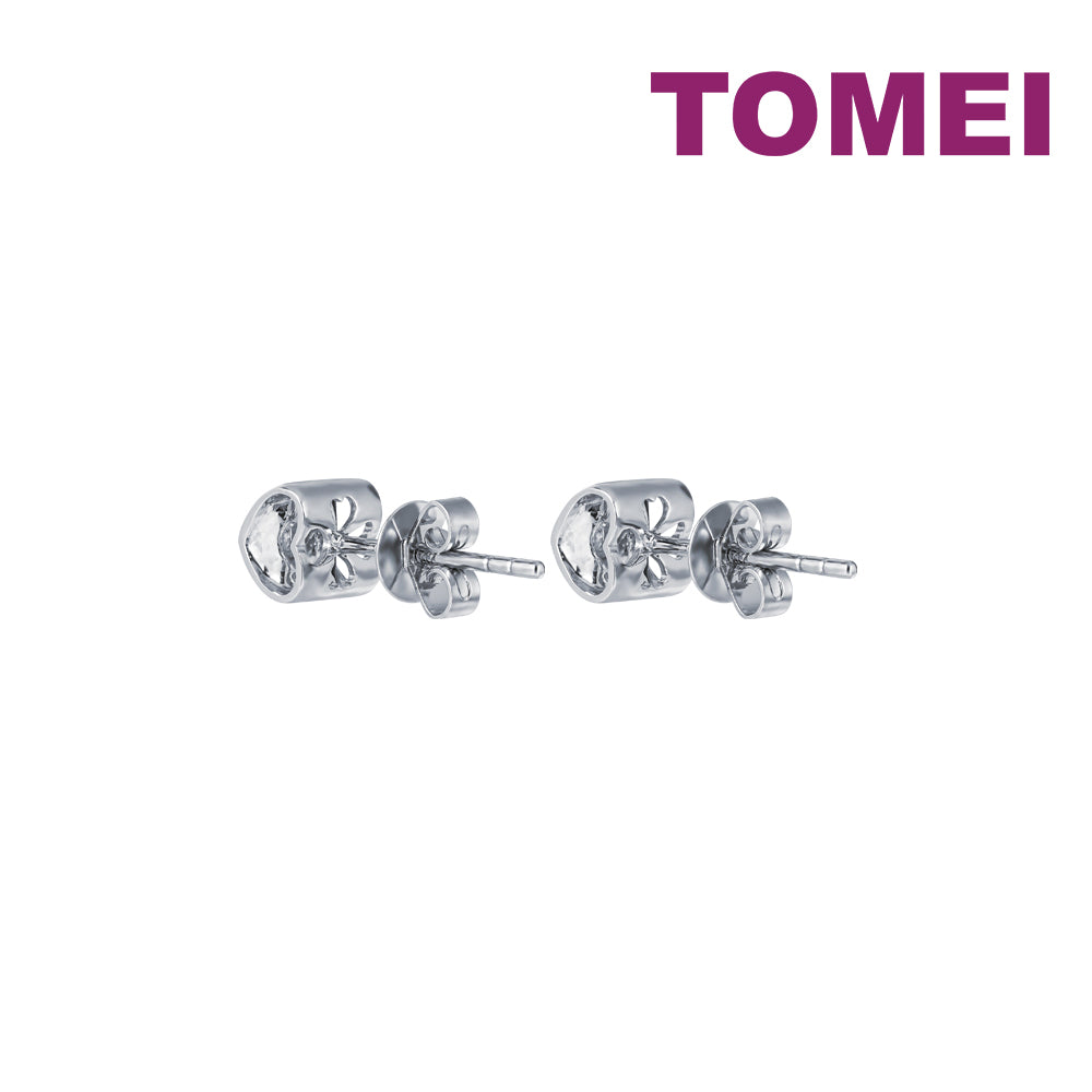 750 Rhodium-Plated White Gold Earrings with Diamonds 0,50 ct - fineness 18  K - Ref No 100.396 / Apart