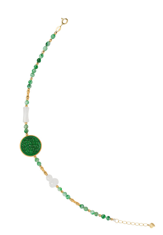 TOMEI Jade & Nephrite Bracelet, Yellow Gold 750