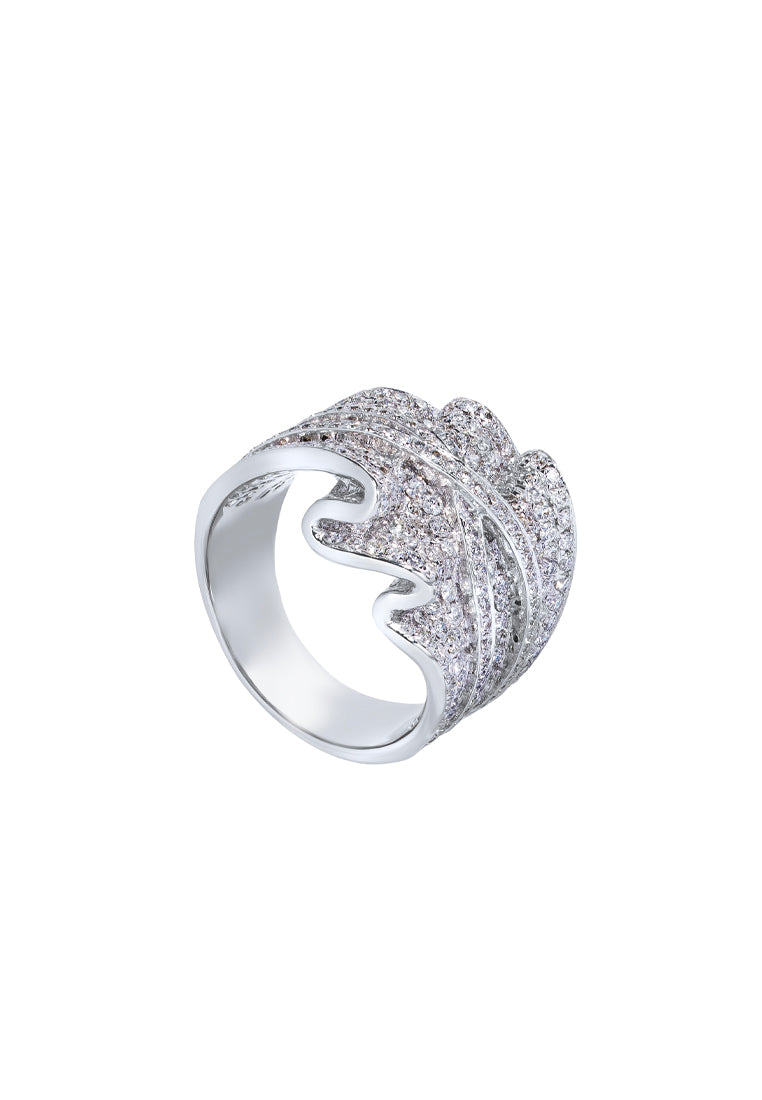 TOMEI Seribu Glow Diamond Ring, White Gold 750