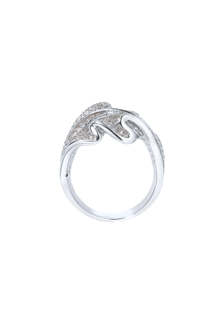 TOMEI Seribu Glow Diamond Ring, White Gold 750