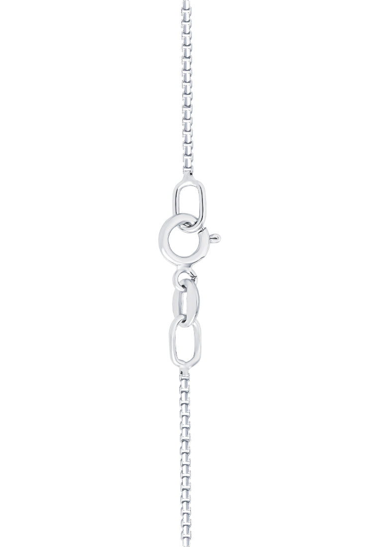 TOMEI Diamond Pendant Set, White Gold 585