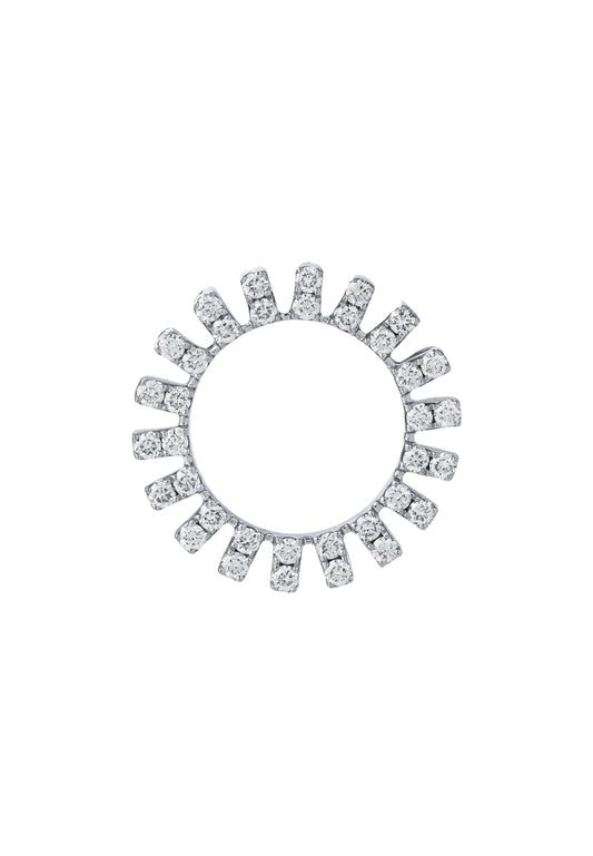 TOMEI The Classy Series Diamond Pendant, White Gold 750