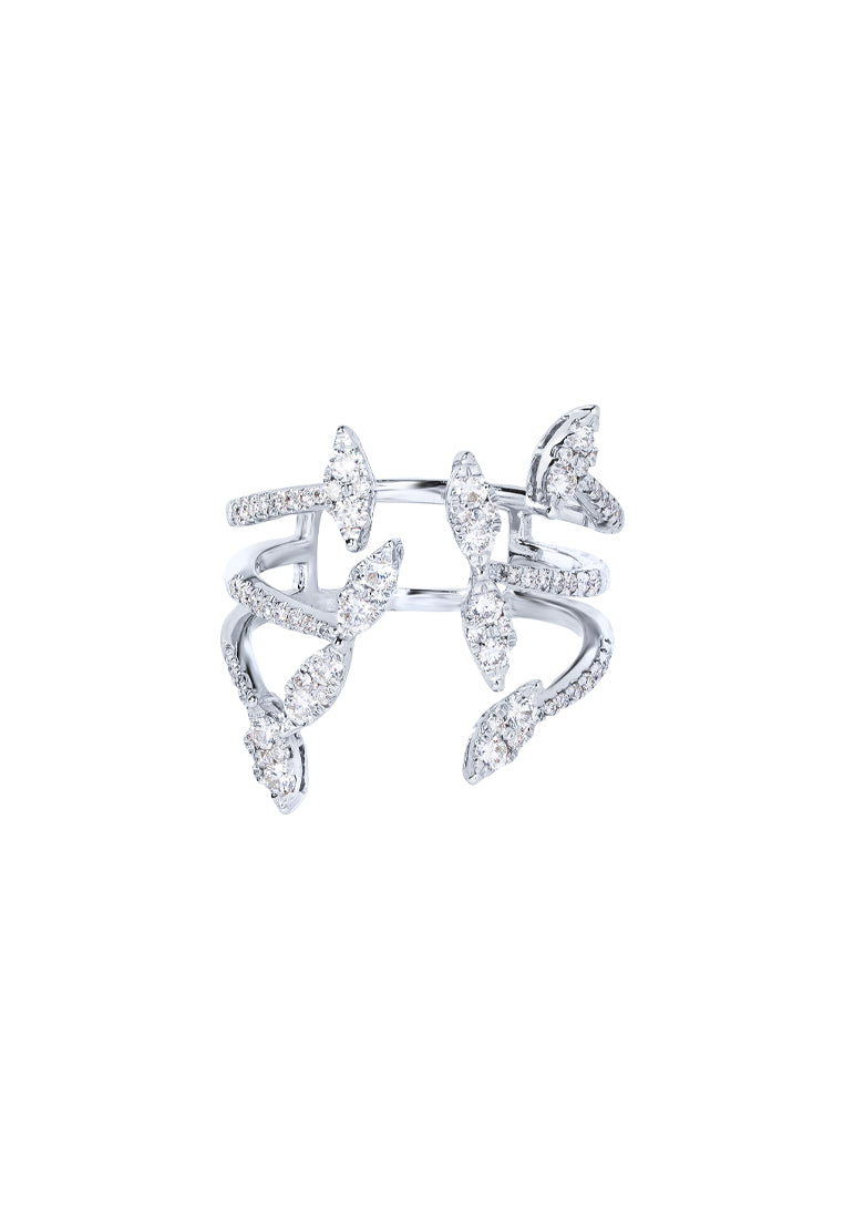 TOMEI Seribu Glow Diamond Ring, White Gold 750