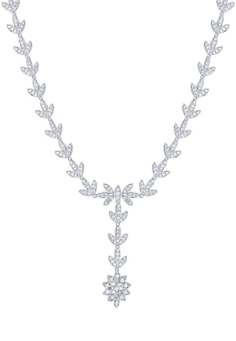 TOMEI Seribu Glow Diamond Necklace, White Gold 750