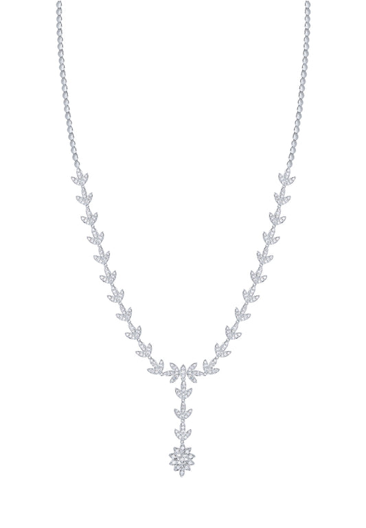 TOMEI Seribu Glow Diamond Necklace, White Gold 750