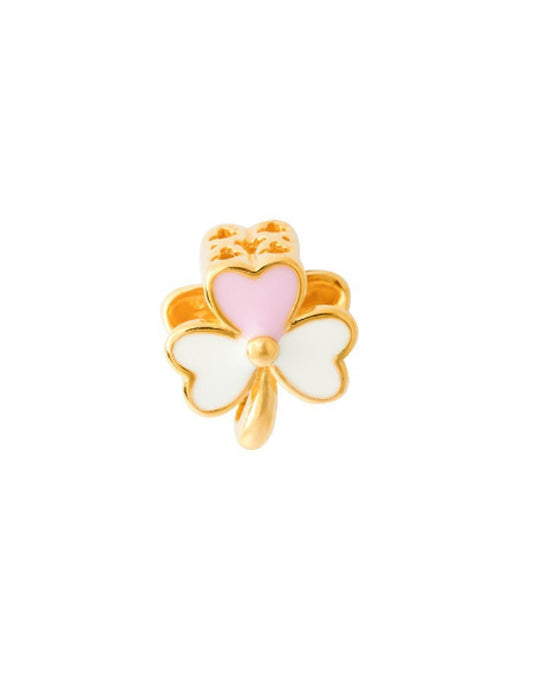 TOMEI [Online Exclusive] Loves of Clover Charm, Yellow Gold 916