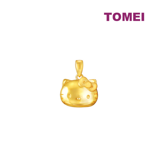 TOMEI X SANRIO Winter Wonders Hello Kitty Pendant, Yellow Gold 916
