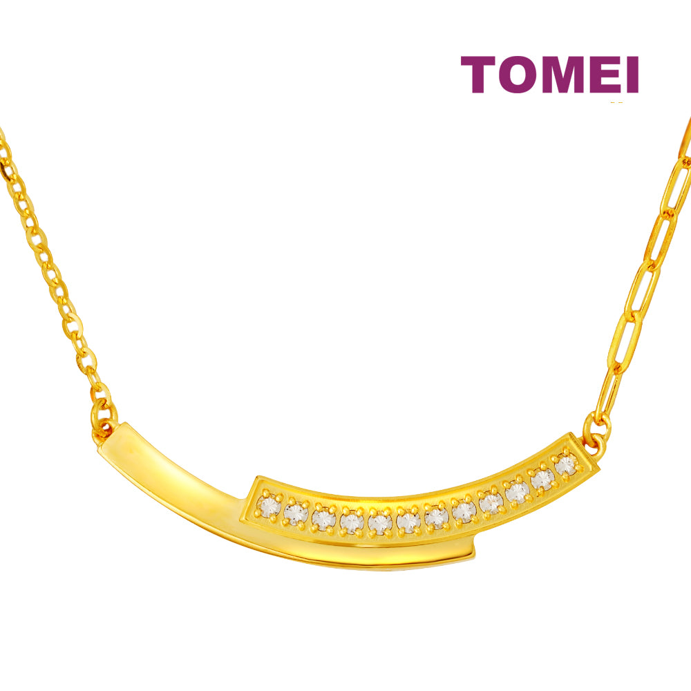 TOMEI Duo Of Devotion, Swing Necklace Yellow Gold 999 (5G)