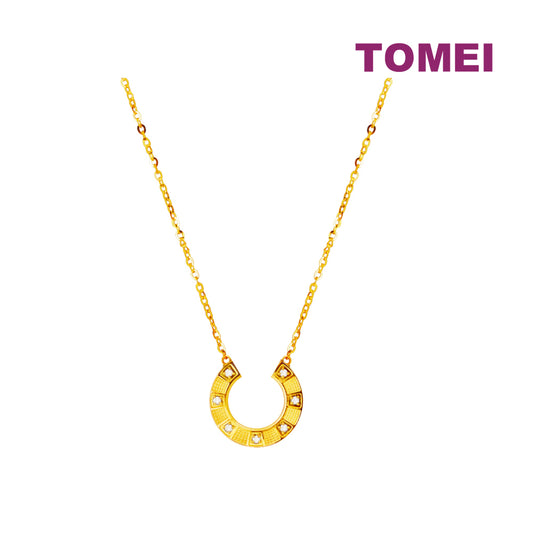 TOMEI Duo Of Devotion, Horseshoe Necklace Yellow Gold 999 (5G)