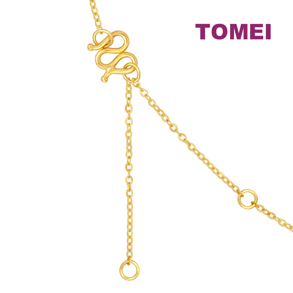 TOMEI Duo Of Devotion, Wheel Necklace Yellow Gold 999 (5G)