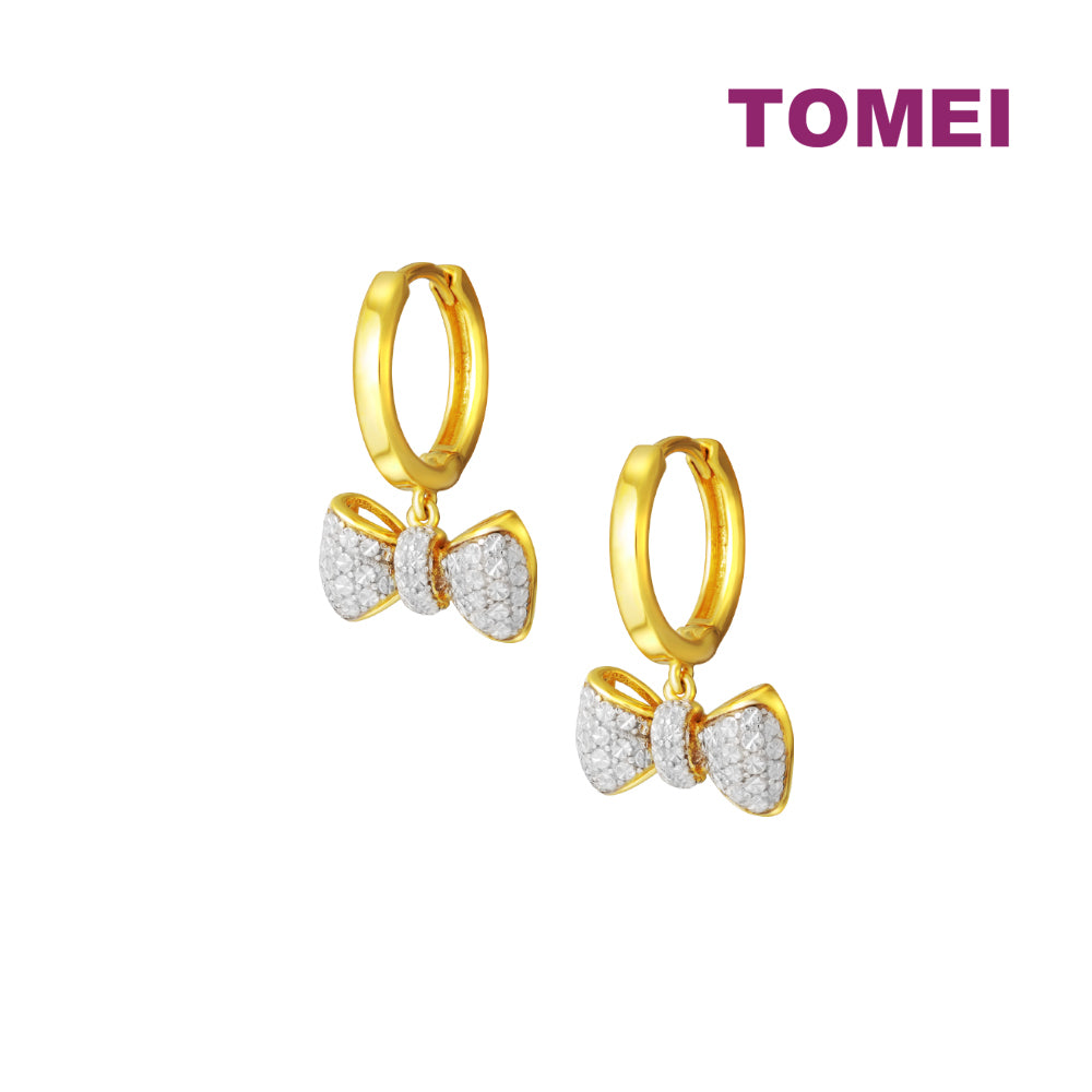 TOMEI Diamond Cut Collection Little Joy Earrings, Yellow Gold 916