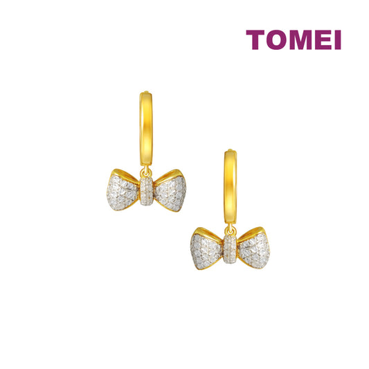 TOMEI Diamond Cut Collection Little Joy Earrings, Yellow Gold 916