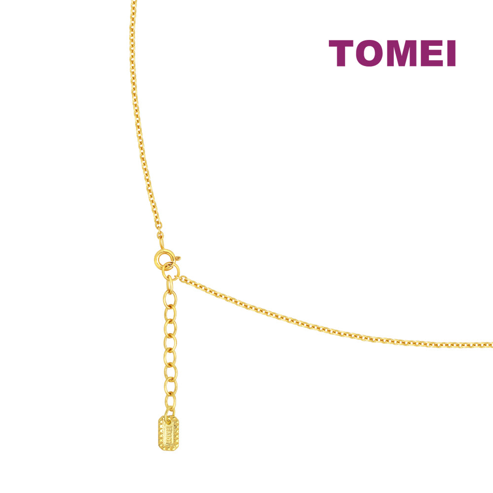 TOMEI Diamond Cut Collection Little Joy Necklace, Yellow Gold 916
