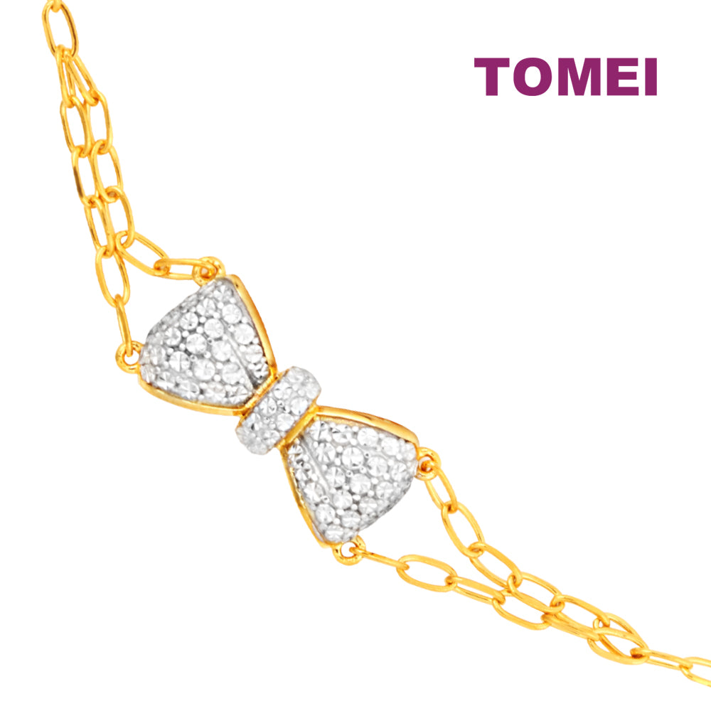 TOMEI Diamond Cut Collection Little Joy Bracelet, Yellow Gold 916