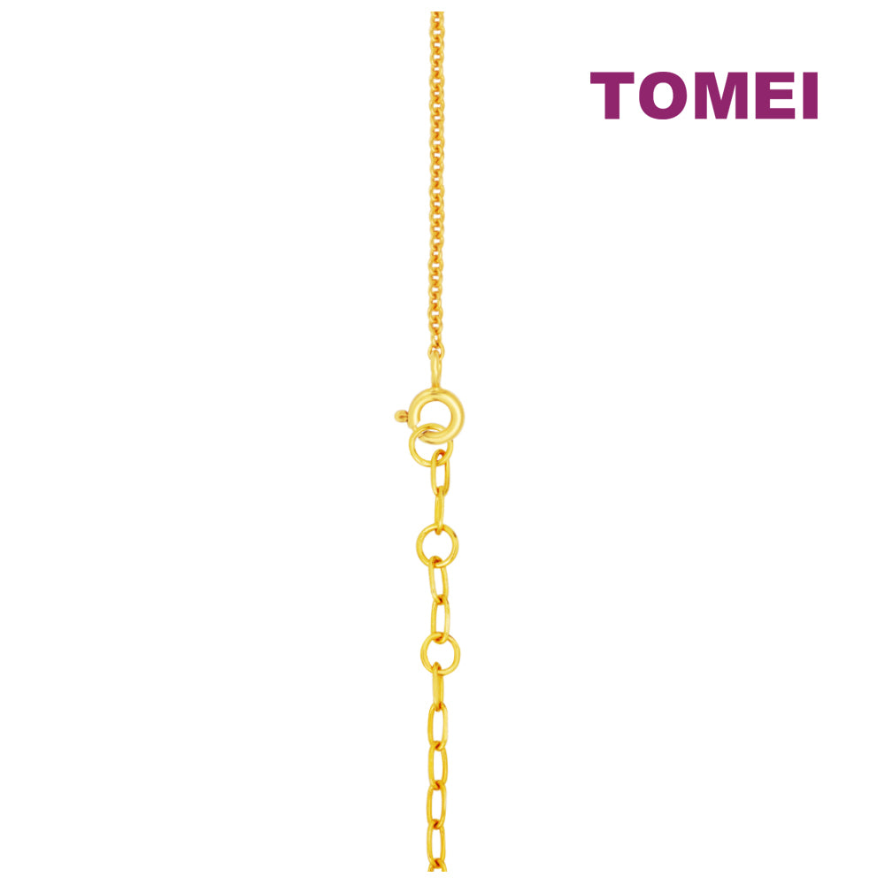 TOMEI Diamond Cut Collection Snowflake & Star Bracelet, Yellow Gold 916