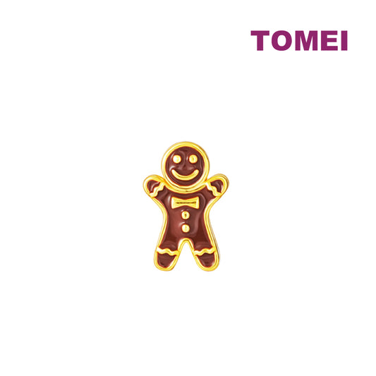 TOMEI Chomel Gingerbread Man Charm, Yellow Gold 916